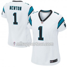 Maillot Femme Carolina Panthers Cam Newton 1 Nike Blanc